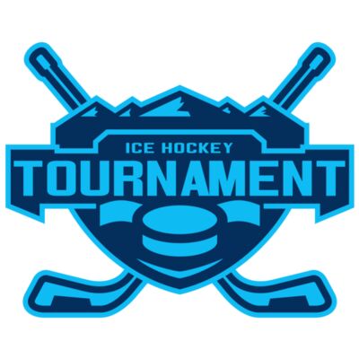 Tournament Ice Hockey logo template Thumbnail